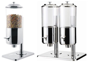 Dry Food Catering Buffet Equipment , Single And Double Stainless Steel Cereal Dispenser