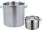 12 Litre / 113 Litre Catering Buffet Equipment , Stainless Steel Stockpot With Double Lid