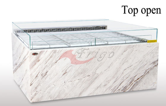 एलईडी लाइट बोर्ड ओपन डिस्प्ले केसेस की अलग-अलग गहराई 1.0m / 1.1m / 1.2m पावरफुल कूलिंग है